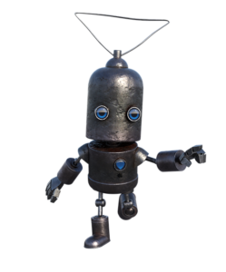 Robot with antenna